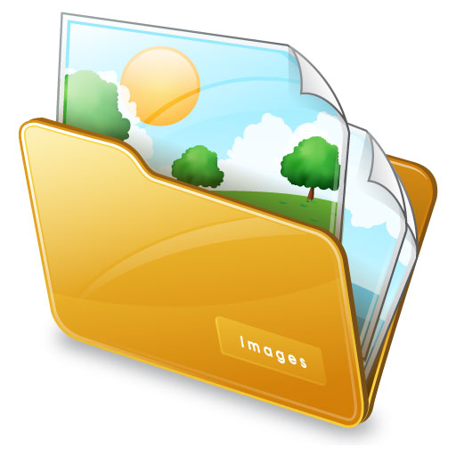 Image of a clipart folder with photos